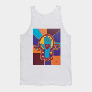 Healing Hand Hamsa by Harriette Knight Tank Top